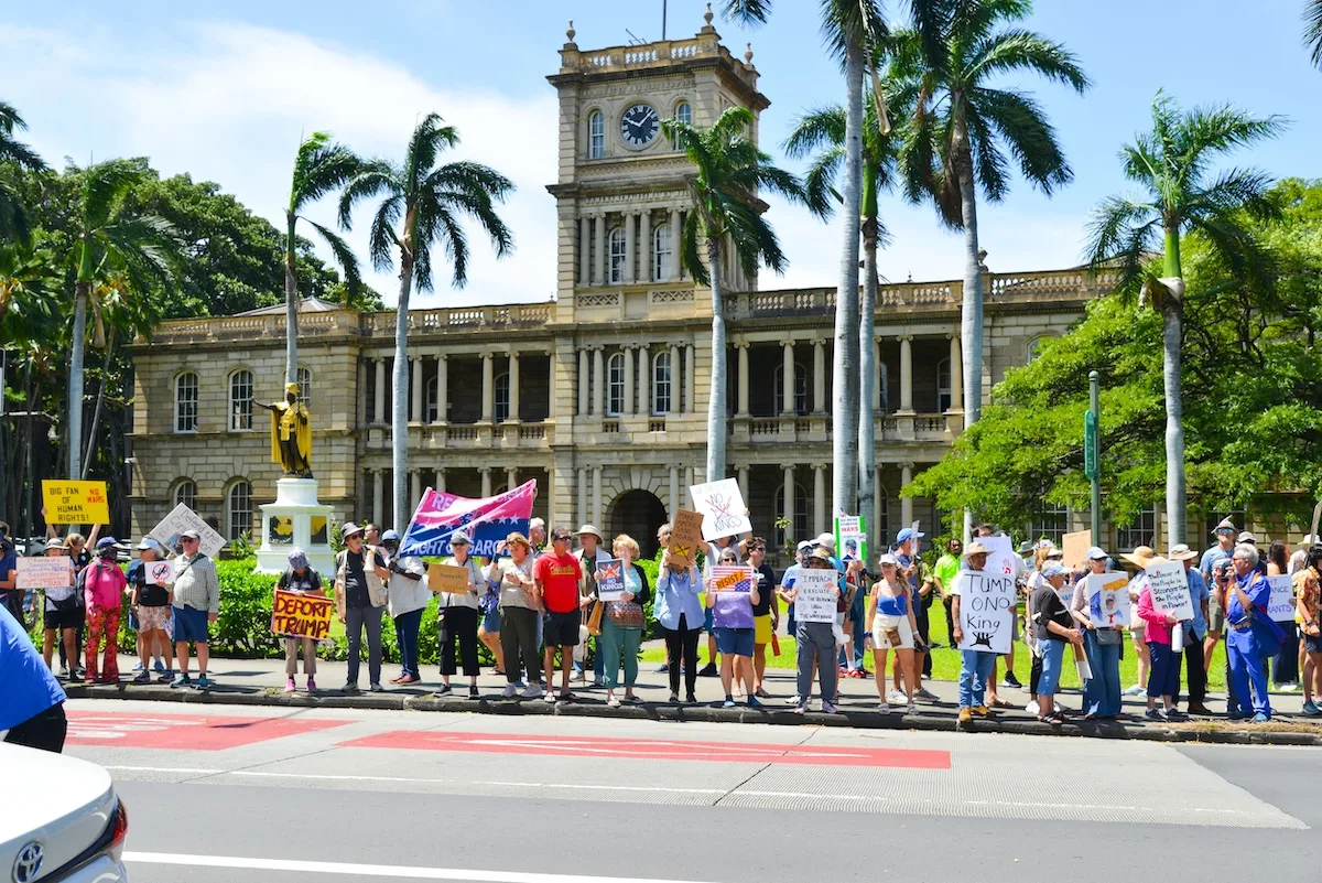 Rally at Hawaii State Capitol